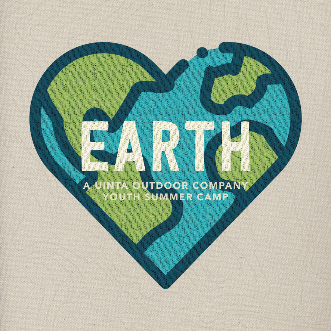 Earth camp badge logo.